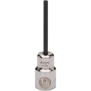 GEARWRENCH 38-709 - Bit Socket, 3/8" Drive, Hex End, 5mm Hex Size, 71mm OAL, Armstrong