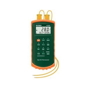 Extech 421502 - Type J/K, Dual Input Thermometer with Alarm