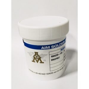 AIM Solder RMA258-15R - Solder Paste, Rosin, Leaded, T4, Sn63Pb37, 500g Jar