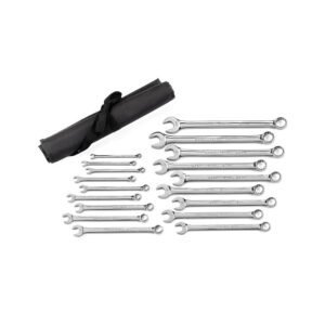 GEARWRENCH 81920 - Wrench Set, 12 Point, Metric, Long Pattern, Alloy Steel, 18/Pcs