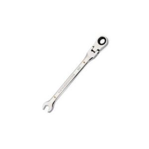 GEARWRENCH 86708 Combination Ratcheting Wrench, 12 Pt, Flex Head, 90T, 8mm, 5.7" L, Alloy Steel