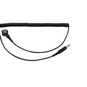 ACL Staticide 8107 - Premium Coiled Cord, w/4mm Socket & Alligator Clip, 6'