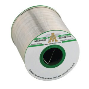AIM Solder 14054 - Solder Wire, Glow Core 2.5%, SAC305, No Clean, 0.020" Dia, 1 lb Spool