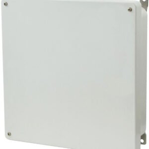 Allied Moulded AM1224 12"x12"x4" AM Series Fiberglass Wall Mount Enclosure Assembly with 4-Screw Lift-off Cover