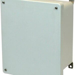 Allied Moulded AM1084 10x8x4 NEMA 4X & 6P Fiberglass Enclosure with Lift-Off Screw Cover