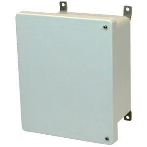 Allied Moulded AM1086H 10x8x6 NEMA 4X Fiberglass Enclosure with Hinged Screw Cover