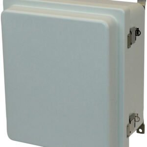 Allied Moulded AM1648RL 16x14x8 NEMA 4X Fiberglass Enclosure with Raised Snap Latch Hinged Cover