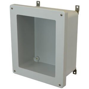 Allied Moulded AM1648W 16x14x8 NEMA 4X Fiberglass Enclosure with Lift-Off Screw Cover and Window