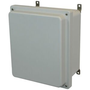 Allied Moulded AM1648R 16x14x8 Fiberglass JIC Enclosure with Lift-Off 4-Screw Solid/Opaque Cover