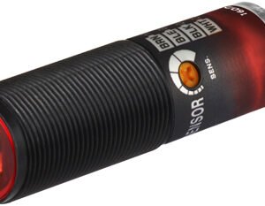 Autonics BRQP400-DDTA-C Cylindrical Photoelectric Sensor, Diffuse Reflective Type, 400mm Sensing Distance, Connector Type