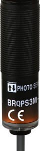Autonics BRQPS3M-PDTA-P Cylindrical Photoelectric Sensor, Retroreflective Type, 3m Sensing Distance, Cable Type