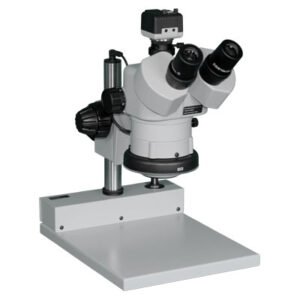 Aven Tools 26800B-323 DSZV-44 Stereo Zoom Trinocular Microscope on Stand PLED with Mighty Cam USB 5M CMOS Camera