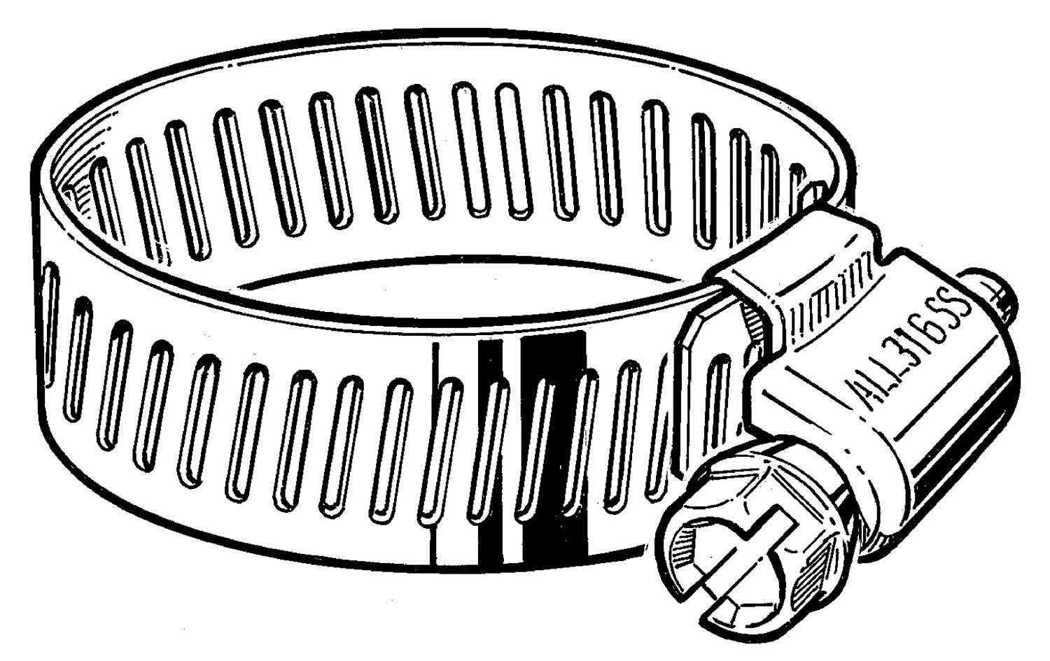 B24HSPX_316_Stainless_Steel_Worm_Gear_Hose_Clamp_Main_View