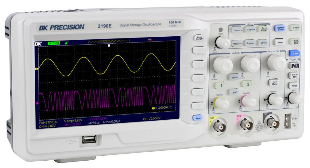 BK_2190E_100_MHz_Digital_Storage_Oscilloscope_Right_Angle_View