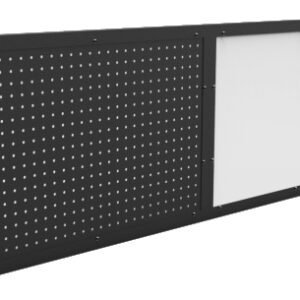 Production Basics 8788 - Peg Board/Magnetic Dry Erase Board, 60" Wide (Black)