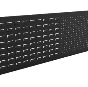 Production Basics 8792 - Peg Board/Bin Panel Eclosure, 60" Wide (Black)