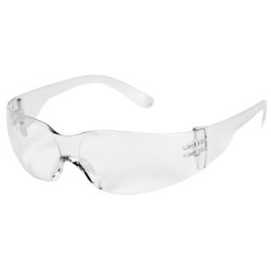 Bouton 250-01-0300 - Zenon Z12 Extended Bridge Rimless Safety Glasses w/Clear Temple, Clear Lens, Anti-Scratch Coating