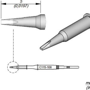 JBC C115108 - Cartridge Chisel 0.6 x 0.3