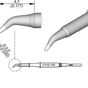 JBC C115110 - Conical Bent Cartridge Ø 0.5