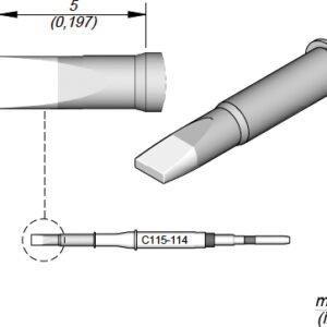 JBC C115114 - Cartridge Chisel 1.8 x 0.5