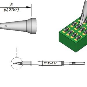 JBC C115117 - Chisel Cartridge 0.4 x 0.2
