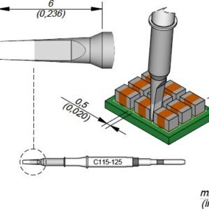 JBC C115125 - Cartridge Chisel 1 x 0.2