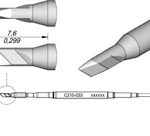 JBC C210033 - Cartridge Knife 2.5 x 0.3