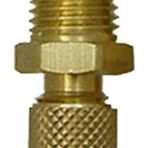 CPS AD24 - 1/4" SAE M x 1/8" MNPT w/ Cap & Core