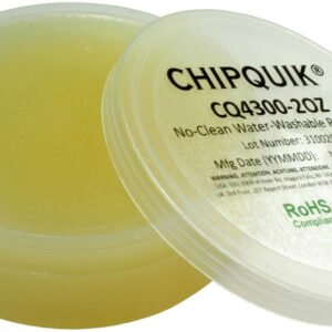 Chip Quik CQ4300-2OZ - No-Clean Water-Washable Paste Flux in 2oz Flat Jar 50 gram