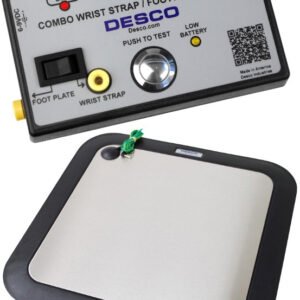 DESCO 19283 - Wrist Strap and Footwear Combo Tester with Footplate