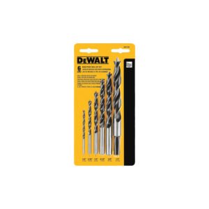 Dewalt DW1720 - Drill Bit Set, Brad Point Tip, 6 Pcs