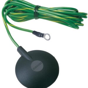 Desco 09814 - Dome Style Ground Cord, 10mm Stud, 15ft Cord, No Resistor