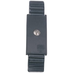 Desco 09042 - Wrist Strap Only, Adjustable, 4mm Snap, X-Large, Metal