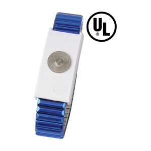 Desco 09197 - Wrist Strap Only, Adjustable, MagSnap, Metal, Sapphire