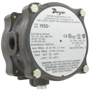 Dwyer 1950-10-2F - Differential Pressure Switch, Explosion-Proof, Range 3-11" WC