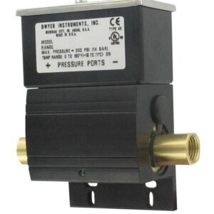 Dwyer DXW-11-153-1 - Differential Pressure Switch, Brass/Fluoroelastomer, 1/4" NPT, SPDT, Range 2.5 to 10 psi