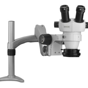 Scienscope ELZ-PK3-R3 - Binocular Microscope with Articulating Arm and LED Ring Light/Polarizer