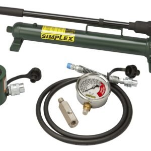 Enerpac ST101A - Low Profile Hydraulic Cylinder and Steel Hand Pump Set, 10 Tons, 1.5" Stroke