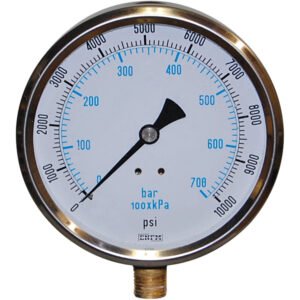 Enerpac G7 - Hydraulic Pressure Gauge, 4.00" (101,6 mm) Face, 10,000 psi (700 Bar)
