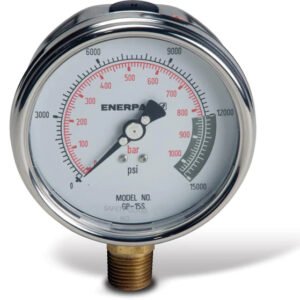 Enerpac GP15S - Hydraulic Force and Pressure Gauge, 15,000 psi, 1000 bar