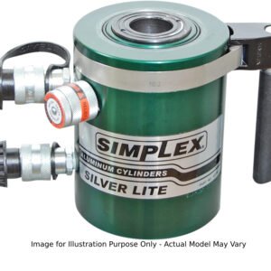 Enerpac RACD5010 - Aluminum Center Hole Hydraulic Cylinder, 50 Tons Capacity, 10" Stroke, Double-Acting