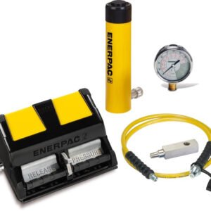 Enerpac SCL201XA - 20 Ton, 1.75" Stroke, Low Height Hydraulic Cylinder & Air Pump Set