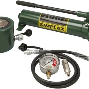 Enerpac ST1002A - Low Profile Hydraulic Cylinder & Steel Hand Pump Set, 100 Tons, 2.25" Stroke