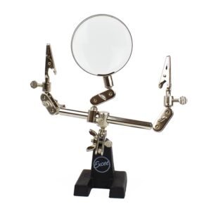 Excel Blades 55675 - Double Clip Extra Hands w/Magnifier, Multiple Adjustable Points
