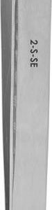 Excelta 2-S-SE - Tweezers, 1-Star, Straight, Tapered Fine Point, Stainless Steel, 4.75"