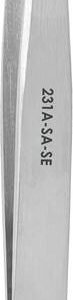 Excelta 231A-SA-SE - Straight Tip Tweezers, 1-Star, Medium Point, Anti-Mag SS