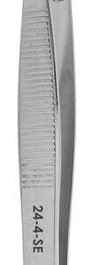 Excelta 24-4-SE - Dressing Forceps, 45-Degree Angled, 0.02" x 0.03", 4.25" Long