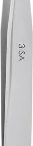 Excelta 3-SA - Tweezer, 3-Star, Straight, Very Fine Points, Anti-Mag SS