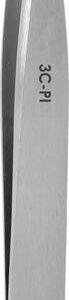 Excelta 3C-PI - Tweezers, 2-Star, Straight, Very Fine Point, Carbon Steel, 4.25"