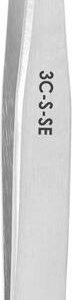 Excelta 3C-S-SE - Tweezers, 1-Star, Straight, Very Fine Point, Stainless Steel, 4.25"